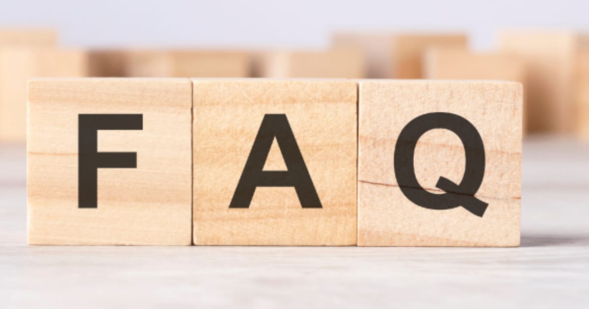 FAQ banner