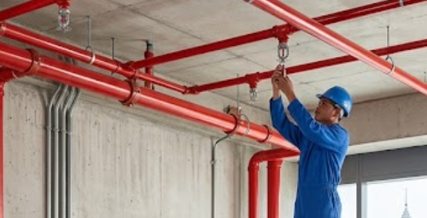 Fire protection installation